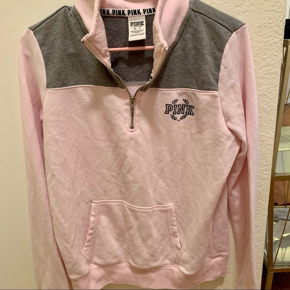 VS PINK Half Zip Sweatshirt XS